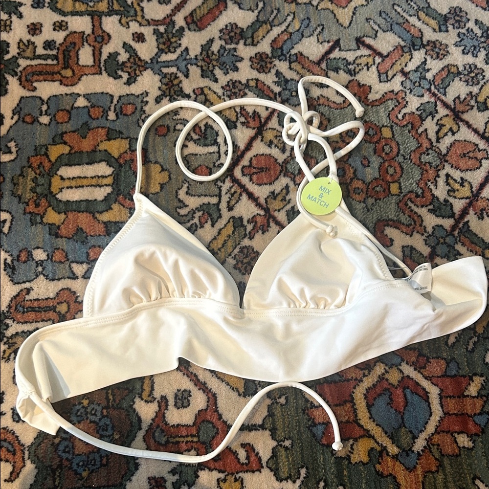 Forever 21 Cream Bikini Top